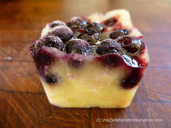 Easy Banana Blueberry Ice Cube Dog Treat Recipe